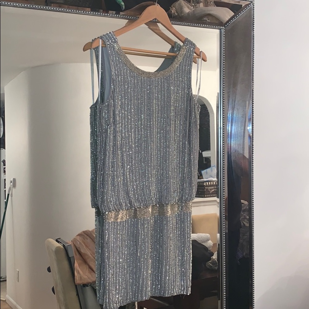 Adrianna Papell beaded Cocktail dress sz 12p